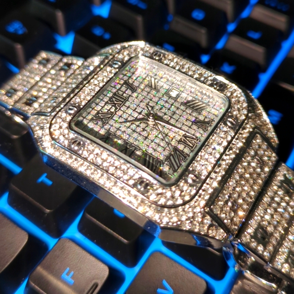 Faux VVS Diamond Watch